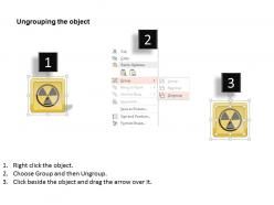 1114 nuclear icons showing warning waste alarm toxic ppt slide