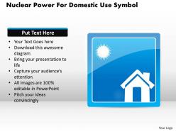1114 nuclear power for domestic use symbol powerpoint template