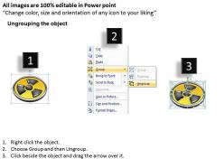 1114 nuclear power production and warning sign powerpoint template