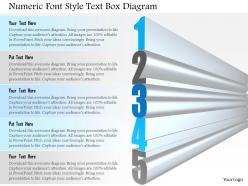 1114 numeric font style text box diagram powerpoint template