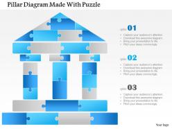 1114 pillar diagram made with puzzle powerpoint template