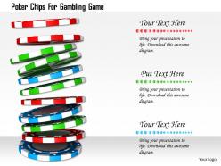 1114 poker chips for gambling game image graphics for powerpoint