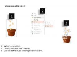 1114 process flow with plant and pot diagram powerpoint template