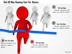 1114 red 3d man running fast for victory ppt graphics icons