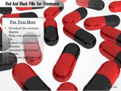 1114 red and black pills for treatment image graphics for powerpoint