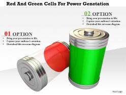 1114 red and green cells for power genetation image graphic for powerpoint