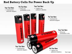 1114 red battery cells for power back up image graphic for powerpoint