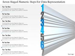 1114 seven staged numeric steps for data representation powerpoint template