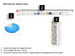 1114 six pie charts for result representation and percentage powerpoint template
