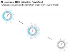 1114 six points text display with compass diagram powerpoint template