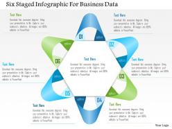 1114 six staged infographic for business data powerpoint template