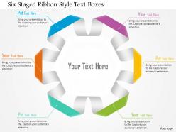 1114 six staged ribbon style text boxes powerpoint template