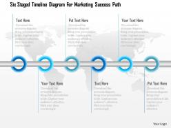 1114 six staged timeline diagram for marketing success path powerpoint template