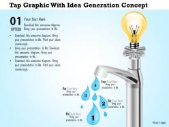 1114 tap graphic with idea generation concept powerpoint template