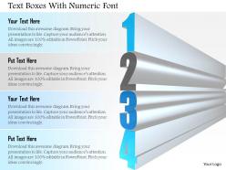 1114 text boxes with numeric font powerpoint template