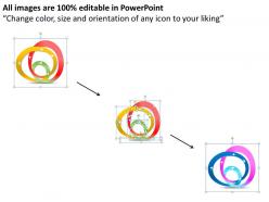 1114 three inter related circles for business data and process flow powerpoint template