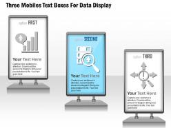 1114 three mobiles text boxes for data display powerpoint template
