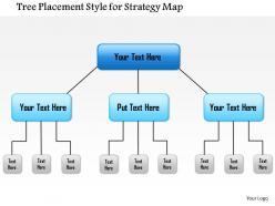 1114 tree placement style for strategy map powerpoint presentation