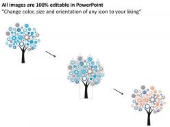 1114 trees with multiple gears for process control powerpoint template