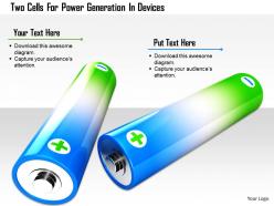 1114 two cells for power generation in devices image graphic for powerpoint