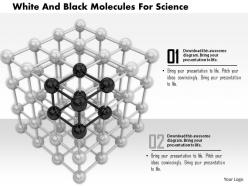 1114 white and black molecules for science image graphics for powerpoint