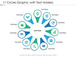 11 circles graphic with text holders