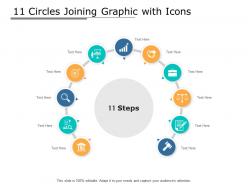 11 circles joining graphic with icons