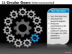 67403675 style variety 1 gears 11 piece powerpoint presentation diagram infographic slide