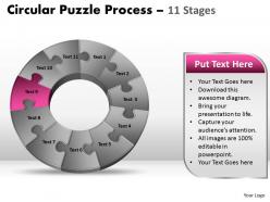 46139903 style division pie-donut 11 piece powerpoint template diagram graphic slide