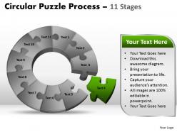49505880 style puzzles circular 11 piece powerpoint presentation diagram infographic slide
