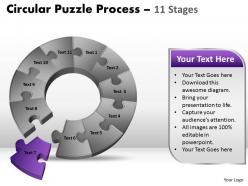 11 components circular puzzle process