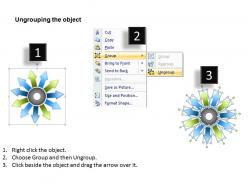 11 components diverging arrow process diagram circular flow layout powerpoint templates