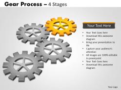 11 gears process 4 stages style 2 powerpoint slides and ppt templates 0412