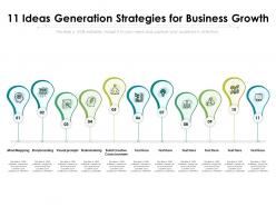 11 ideas generation strategies for business growth