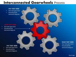 22157734 style variety 1 gears 5 piece powerpoint presentation diagram infographic slide