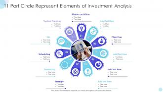 11 Part Circle Represent Elements Of Investment Analysis