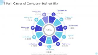 11 Part Circles Of Company Business Risk