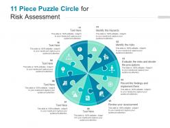 11 piece puzzle circle for risk assessment
