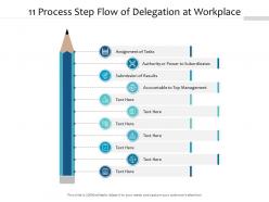 11 process step flow of delegation at workplace