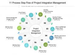 11 process step flow of project integration management