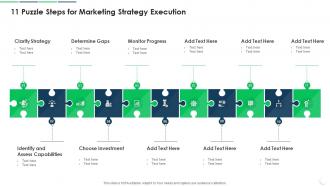 11 Puzzle Steps For Marketing Strategy Execution