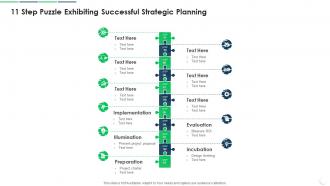 11 Step Puzzle Exhibiting Successful Strategic Planning