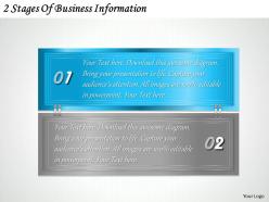 1213 business ppt diagram 2 stages of business information powerpoint template