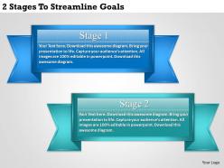 1213 business ppt diagram 2 stages to streamline goals powerpoint template