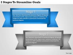 1213 business ppt diagram 2 stages to streamline goals powerpoint template