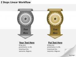 1213 business ppt diagram 2 steps linear workflow powerpoint template