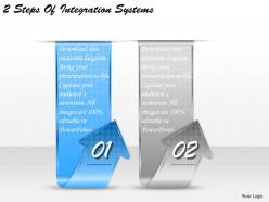 1213 business ppt diagram 2 steps of integration systems powerpoint template