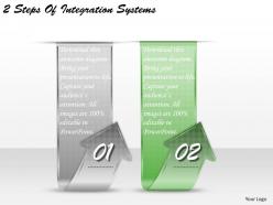 1213 business ppt diagram 2 steps of integration systems powerpoint template