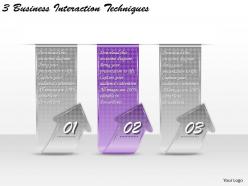 1213 business ppt diagram 3 business interaction techniques powerpoint template