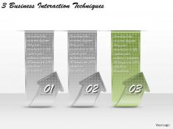 1213 business ppt diagram 3 business interaction techniques powerpoint template